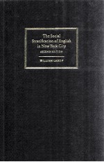 THE SOCIAL STRATIFICATION <em>OF</em> ENGLISH <em>IN</em> NEW YORK CITY