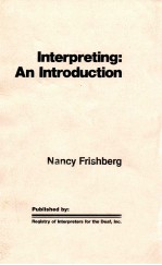 INTERPRETING:AN <em>INTRODUCTION</em>