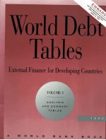WORLD DEBT TABLES 1996:EXTERNAL FINANCE <em>FOR</em> DEVELOPING COUNTRIES VOLUME1