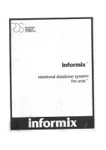 INFORMIX RELATIONAL DATABASE SYSTEM FOR <em>UNIX</em>