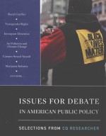 Issues for debate <em>in</em> American public policy