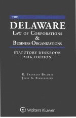 The Delawa<em><em>r<</em>/em>e law of co<em><em>r<</em>/em>po<em><em>r<</em>/em>ations & business o<em><em>r<</em>/em>ganizations