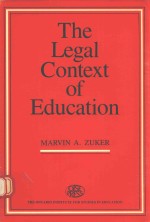 T<em>h</em>e legal context of education