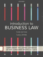 <em>INTRODUCTION</em> TO BUSINESS LAW