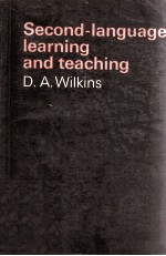 SEC<em>ON</em>D LANGUAGE <em>LEARNING</em> AND <em>TEACHING</em>