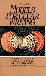 <em>MODELS</em> FOR CLEAR WRITING