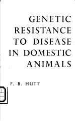 GENETIC RESISTANCE TO DISEASE <em>IN</em> DOMESTIC ANIMALS
