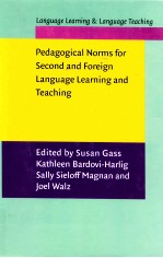 PEDAGOGICAL NORMS FOR SEC<em>ON</em>D AND FOREIGN LANGUAGE <em>LEARNING</em> AND <em>TEACHING</em>