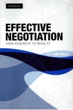 EFFECTIVE NEGOTIATION:FROM <em>RESEARCH</em> <em>TO</em> RESULTS