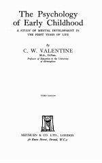 THE PSY<em>C</em>HOLOGY OF EARLY <em>C</em>HILDHOOD