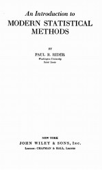 <em>An</em> <em>introduction</em> <em>to</em> modern statistical <em>methods</em>