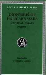 DIONYSIUS OF HALI<em>C</em>ARNASSUS VOLUMES 1