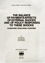 THE BALANCE <em>OF</em> PAYUMENTS EFFECTS <em>OF</em> EXTERNAL SHOCKS AND <em>OF</em> POLICY RESPONSES TO THESE SHOCK