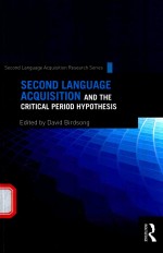 SECOND <em>LANGUAGE</em> ACQUISITION AND <em>THE</em> CRITICAL PERIOD HYPO<em>THE</em>SIS