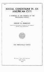 social conditions <em>in</em> an american city