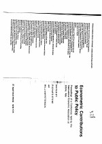 ECONOMETRIC CONTRIBUTIONS <em>TO</em> PUBLIC POLICY