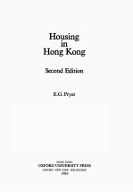 HOUS<em>IN</em>G <em>IN</em> HONG KONG SECOND EDITION