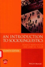 <em>A</em>N <em>INTRODUCTION</em> TO SOCIOLINGUISTICS SEVENTH <em>EDITION</em>