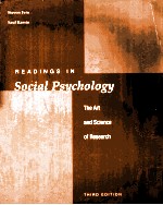 Readings In Social Psychology The Art and Science <em>Of</em> Research Third <em>Edition</em>