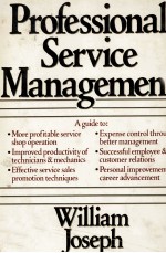 PROFESSIONAL <em>SERVICE</em> MANAGEMENT