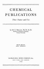 chemical publications their nature and use second <em>edition</em> sixth impression