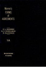 WARREN'S FORMS <em>OF</em> AGREEMENTS BUS<em>IN</em>ESS FORMS <em>VOLUME</em> A1