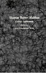 <em>THOMAS</em> ROBERT MALTHUS:CRITICAL ASSESSMENTS VOLUME 4