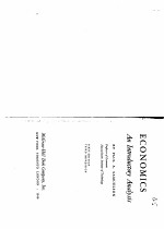 ECONOMICS：<em>A</em>N INTRODUCTORY <em>A</em>N<em>A</em>LYSIS