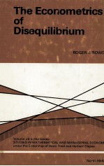 THE ECONOMETRICS OF <em>DISEQUILIBRIUM</em>
