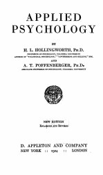 <em>Applied</em> psychology
