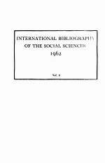 International bibliography <em>of</em> economics <em>for</em> 1962