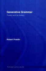 <em>GENERATIVE</em> GRAMMAR <em>THE</em>ORY AND ITS HISTORY