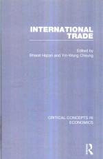 <em>IN</em>TERNATIONAL TRADE CRITICAL CONCEPTS <em>IN</em> ECONOMICS <em>VOLUME</em> II