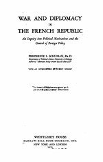 WAR AND DIPLOMACY <em>IN</em> THE FRENCH REPUBLIC