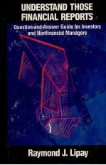 UNDERSTAND THOSE <em>FINANCIAL</em> REPORTS QUESTION-AND-ANSWER GUIDE  FOR ONVERSTORS AND NON<em>FINANCIAL</em> MANAGE