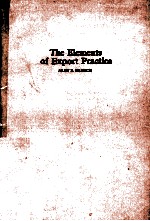 THE ELEMENTS <em>OF</em> EXPORT PR<em>A</em>CTICE