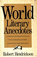 WORL<em>D</em> LITERARY ANEC<em>D</em>OTES