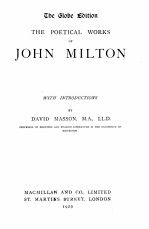 <em>THE</em> <em>POETICAL</em> <em>WORKS</em> <em>OF</em> JOHN MILTON