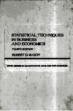 STATISTICAL <em>TECHNIQUES</em> <em>IN</em> BUS<em>IN</em>ESS <em>AND</em> ECONOMICS FOURTH EDITION