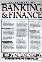 <em>D</em>ictionary of banking an<em>d</em> finance
