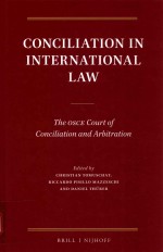 C<em>on</em>ciliati<em>on</em> in internati<em>on</em>al law