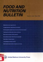 FOOD <em>AND</em> UNTRITION BULLETIN <em>VOLUME</em> 12