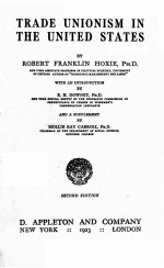 TRA<em>D</em>E UNIONISM IN THE UNITE<em>D</em> STATES