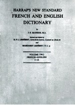 <em>H</em>ARRAP'S NEW STANDARD FRENC<em>H</em> AND ENGLIS<em>H</em> DICTIONARY <em>J</em>-Z