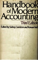 HANDBOOK <em>OF</em> MODERN ACCOUNTING THIRD <em>EDITION</em>