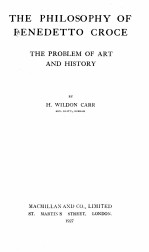 T<em>he</em> p<em>hi</em>lo<em>so</em>p<em>hy</em> of Benedetto Croce;