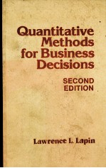 QUANTITATIVE <em>METHODS</em> <em>OF</em>R BUSINESS DECISIONS SECOND EDITION