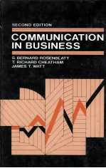 COMMUNICATION IN BUSINESS <em>2ND</em> <em>EDITION</em>