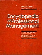 ENCYCLOPEDIA OF PROFESSIONAL <em>MANAGEMENT</em>