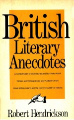BRITISH LITERARY ANEC<em>D</em>OTES